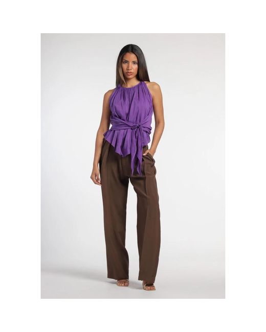 Barena Brown Straight Trousers