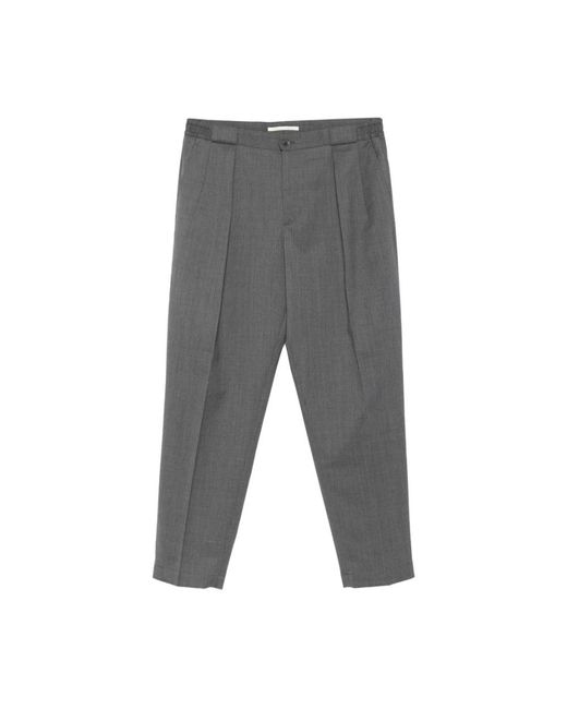 BRIGLIA Gray Suit Trousers for men