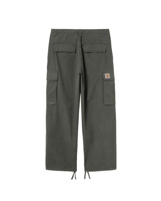 Carhartt Gray Straight Trousers for men