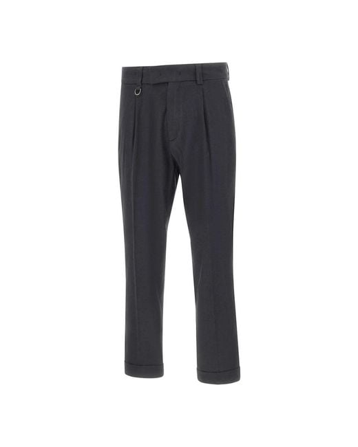 Paolo Pecora Gray Suit Trousers for men
