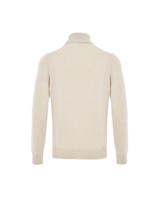 Gran Sasso White Turtlenecks for men