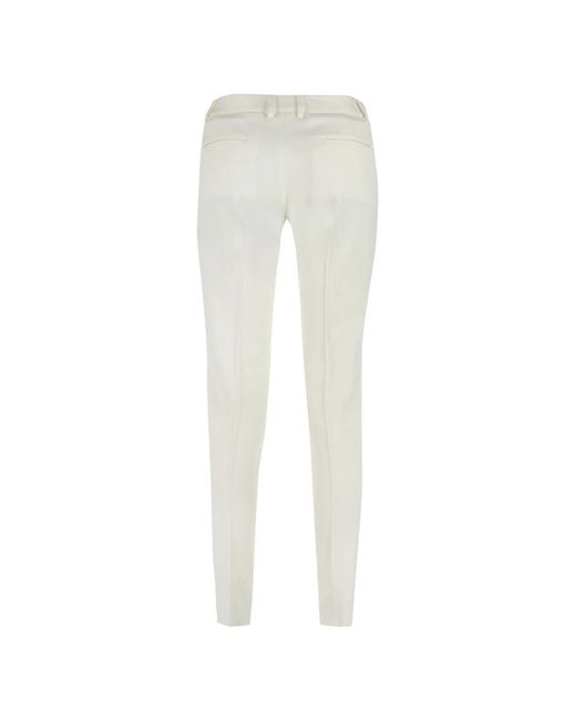 Saint Laurent White Slim-Fit Trousers