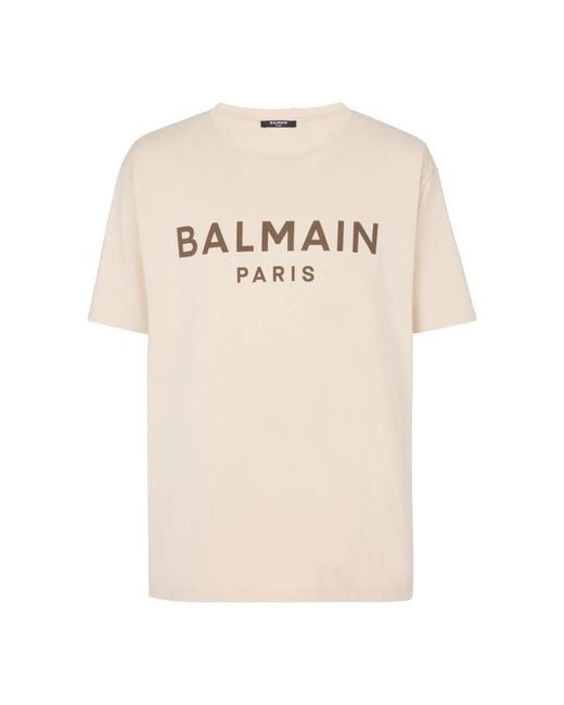Balmain Natural T-Shirts for men