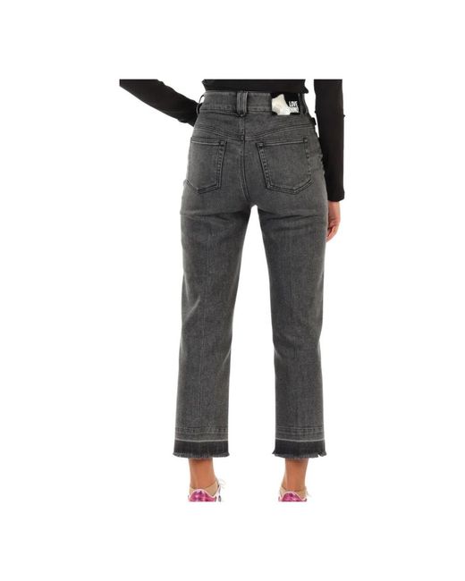 Moschino Gray Straight Jeans