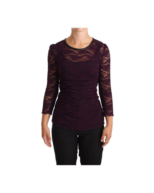 Dolce & Gabbana Purple Blouses