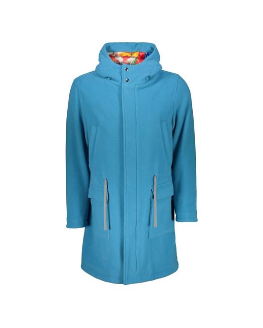 Herno Jassen ,Blauw ,Wol Jas Met Verstelbare Capuchon in het Blue voor heren