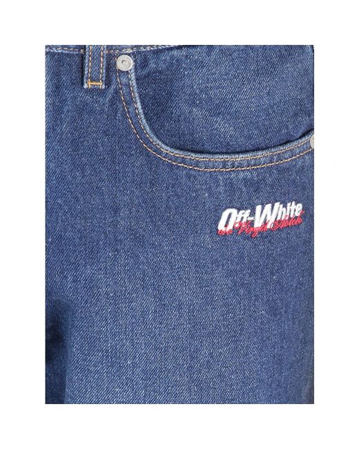 Off-White c/o Virgil Abloh Blue Flared Jeans for men