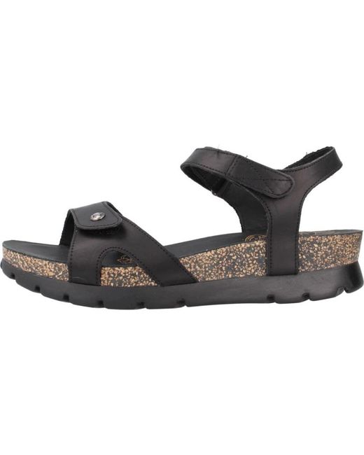 Panama Jack Black Stilvolle flache sandalen