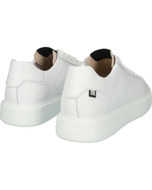 Blackstone Luxuriöser weißer low sneaker in White für Herren