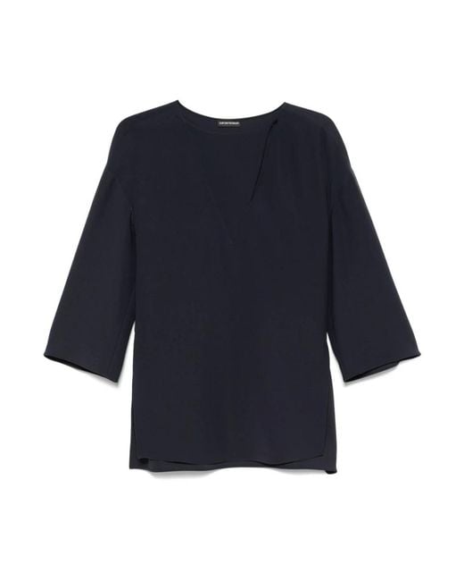 Emporio Armani Blue Blouses