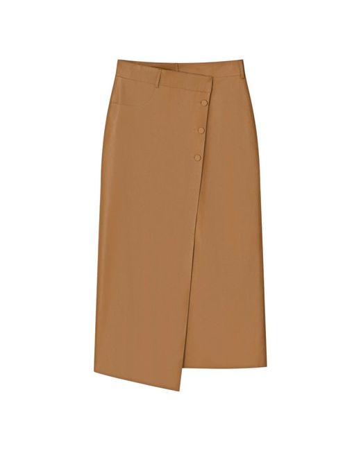 Midi Skirts Aeron de color Brown