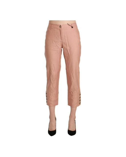 Ermanno Scervino Cropped Trousers in het Pink