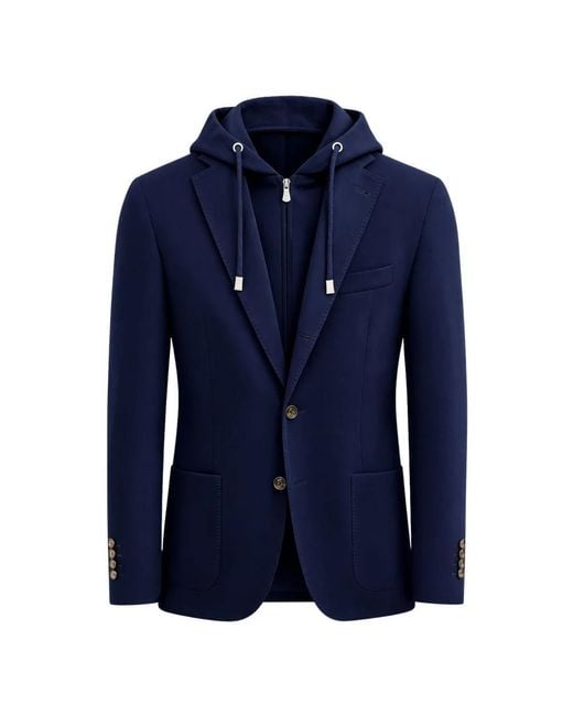 Eleventy Blue Blazers for men