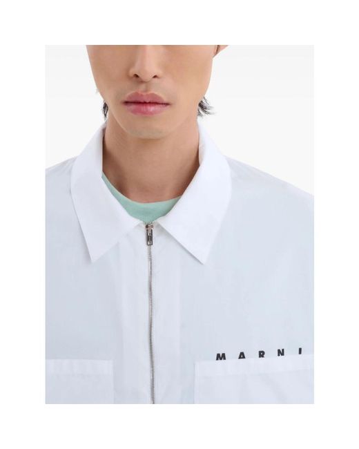 Marni White Casual Shirts for men