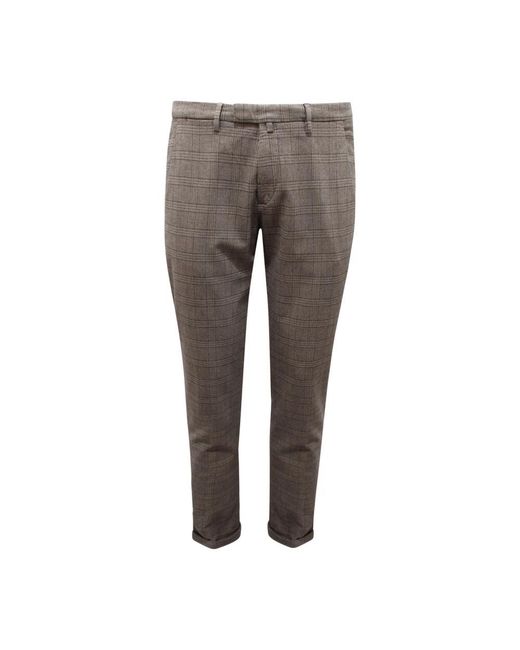 BRIGLIA Gray Chinos for men