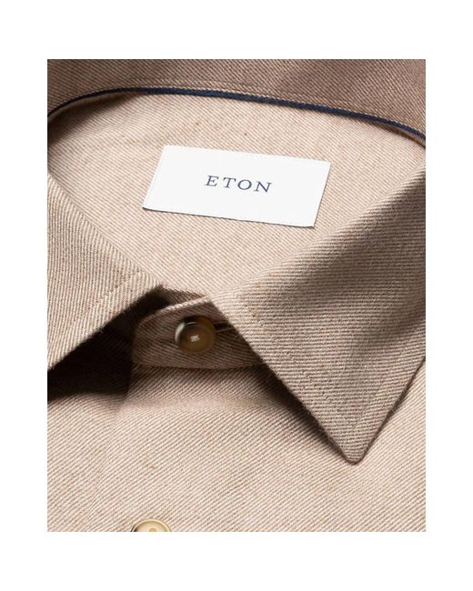 Eton of Sweden Natural Casual Shirts for men