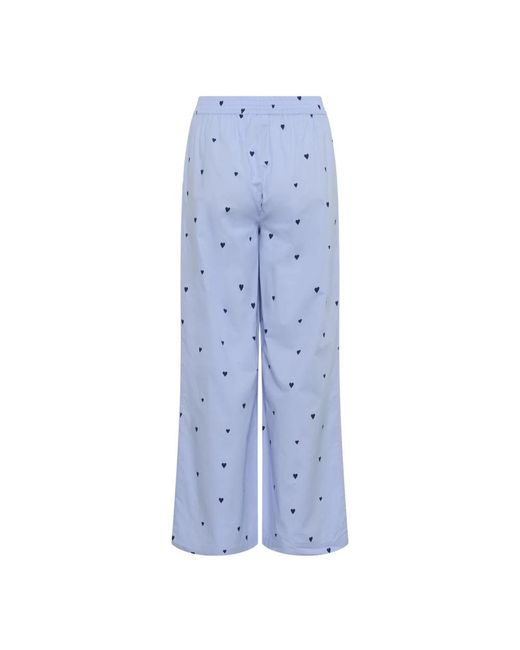 Saint Tropez Wide Broek in het Blue