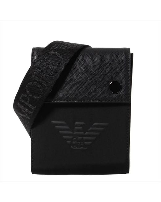 Emporio Armani Black Cross Body Messenger for men