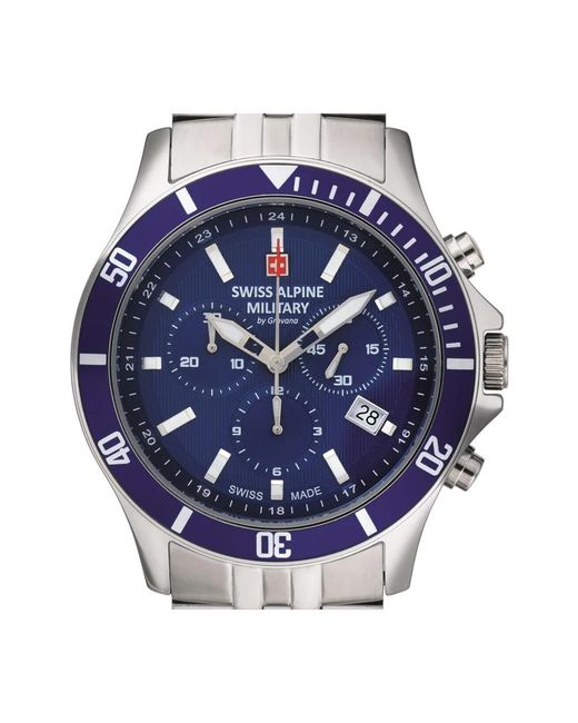 Swiss Alpine Military Blue Watches for men