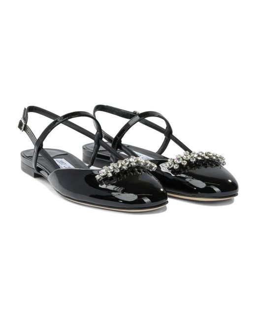 Jimmy Choo Black Ballerina Shoes