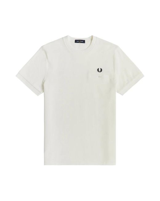 Fred Perry White T-Shirts for men