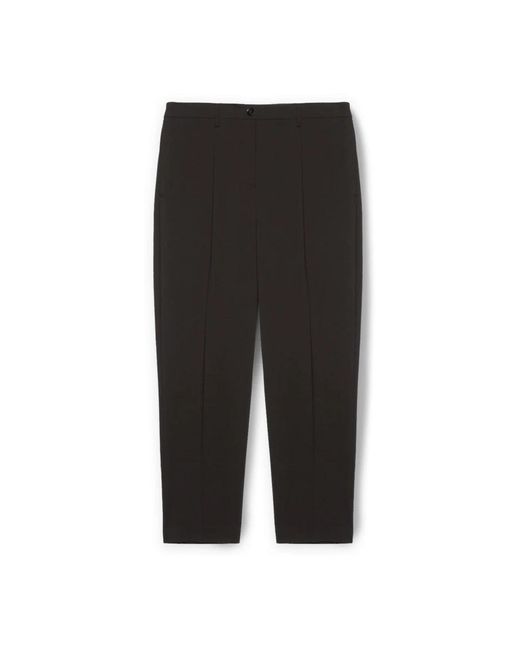 Straight Trousers di mötivi in Black