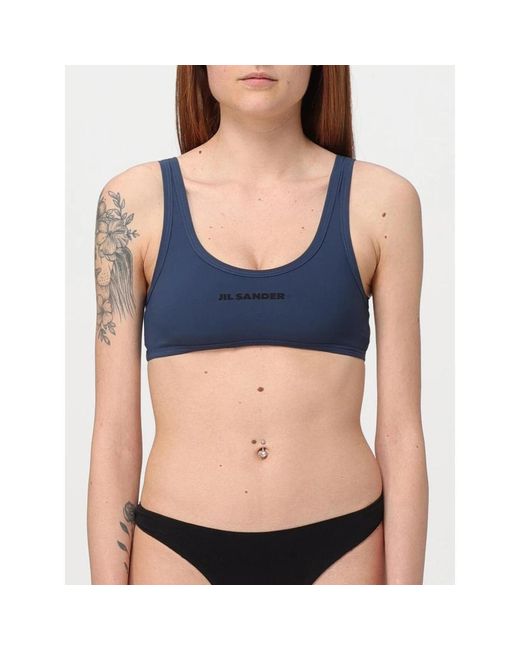 Jil Sander Blue Bikinis