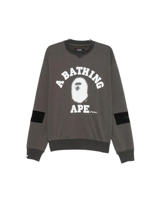 A Bathing Ape Gray Sweatshirts for men
