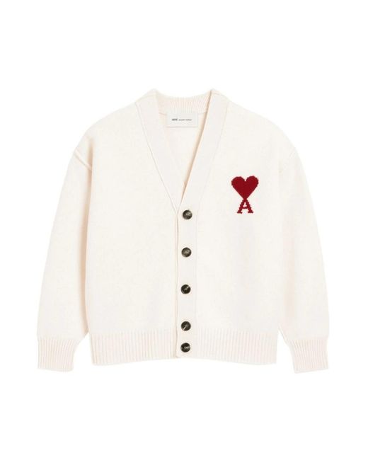 AMI White Cardigans for men
