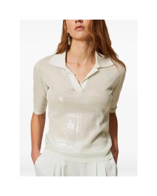 Twinset White Polo Shirts