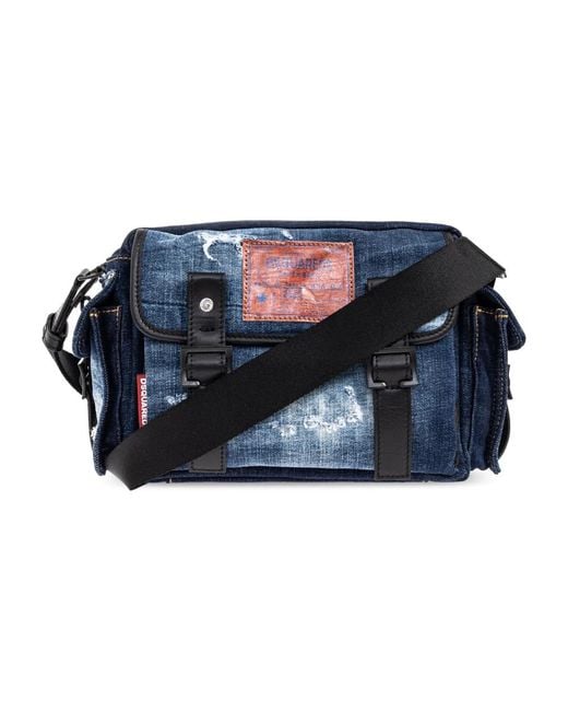 DSquared² Five Pockets Schultertasche in Blue für Herren