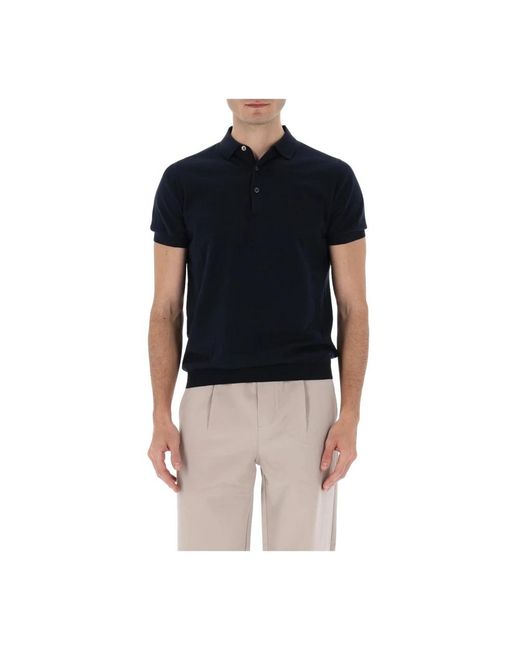 AT.P.CO Blue Polo Shirts for men