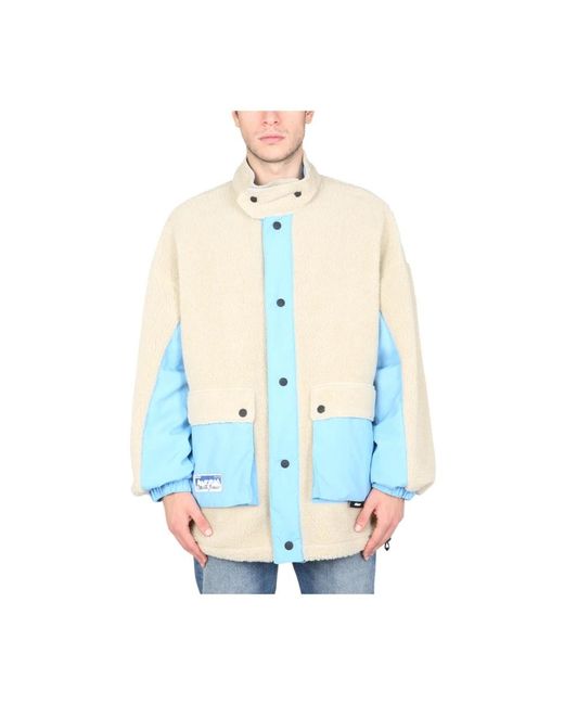 MSGM Omkeerbaar Sherpajack in het Blue voor heren
