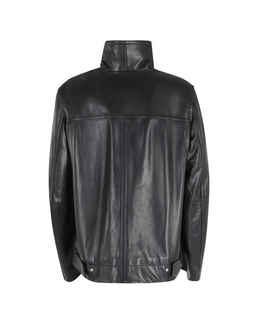 Sportmax Black Leather Jackets