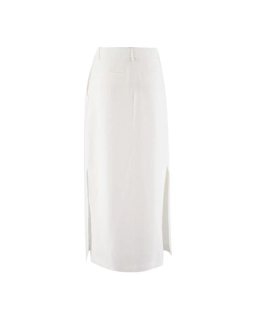 Antonelli White Midi Skirts
