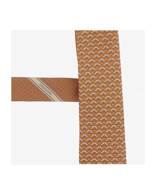 Ties Ferragamo de hombre de color White