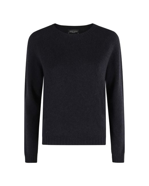 Long Sleeve Tops Roberto Collina en coloris Black