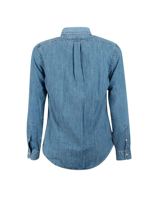 Ralph Lauren Blue Denim Shirts for men