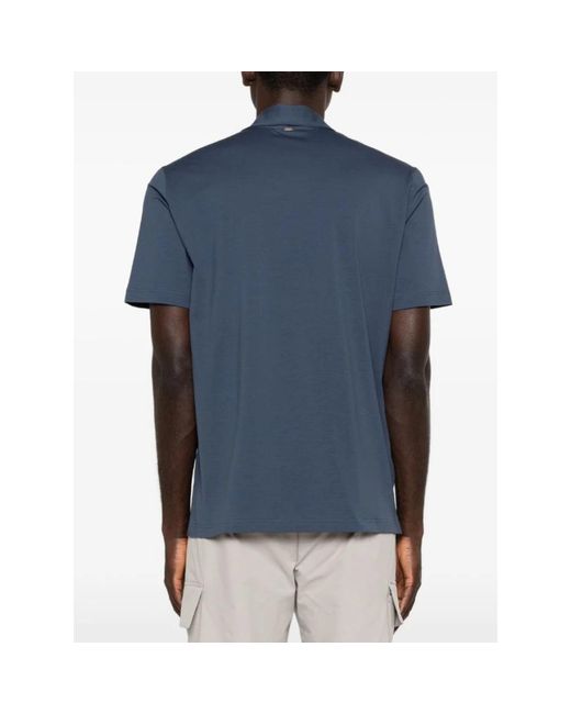 Herno Blue Polo Shirts for men