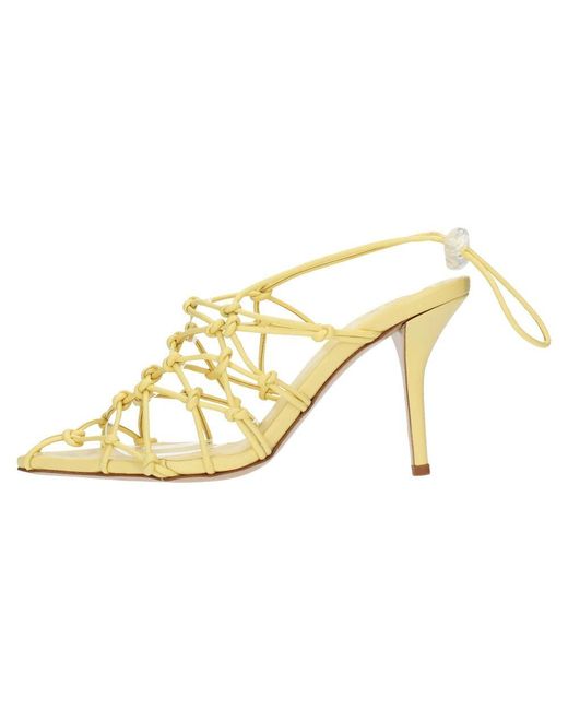 Gia Borghini Metallic Sandalen gelb