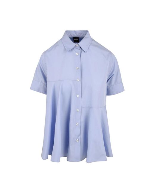 Aspesi Overhemden ,Blauw ,Katoen Celeste Damesblouse in het Blue