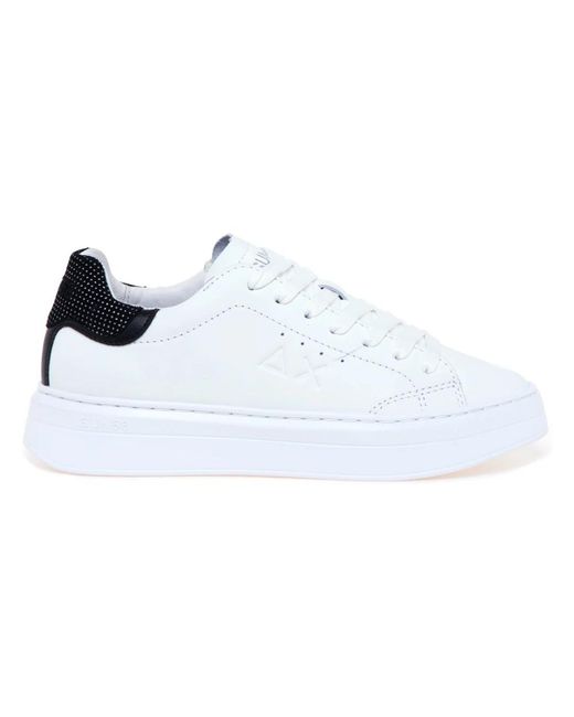 Sun 68 White Grace Sneaker