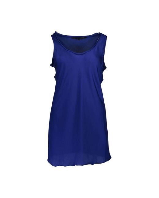 Silvian Heach Blauwe Tanktop Brede Schouder in het Blue
