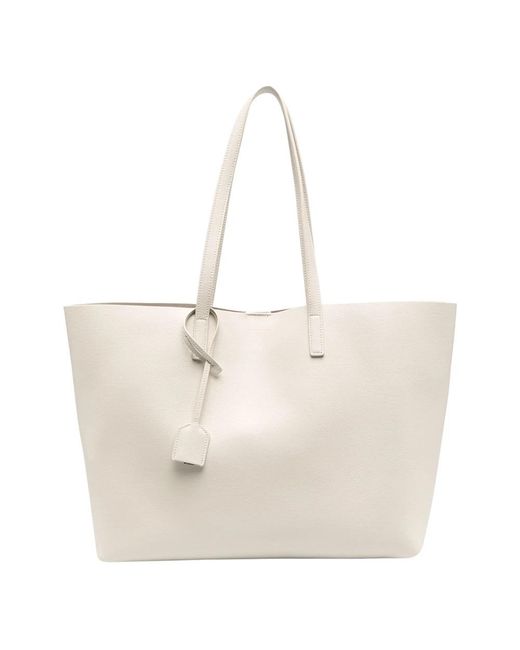 Saint Laurent White Tote Bags