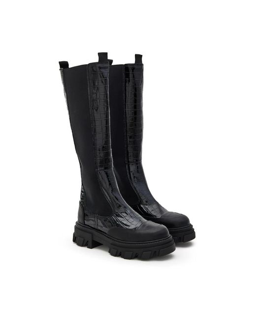 Ganni Black Chelsea Boots