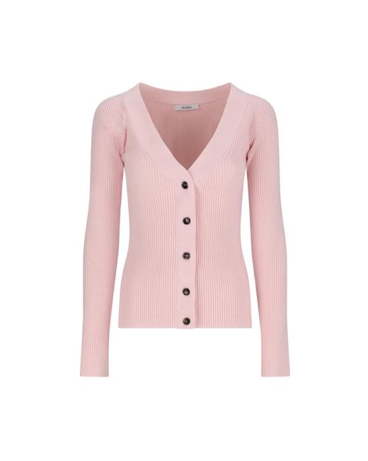 Max Mara Truien & Vesten ,Roze ,Mxmgioiosa Cardigan in het Pink