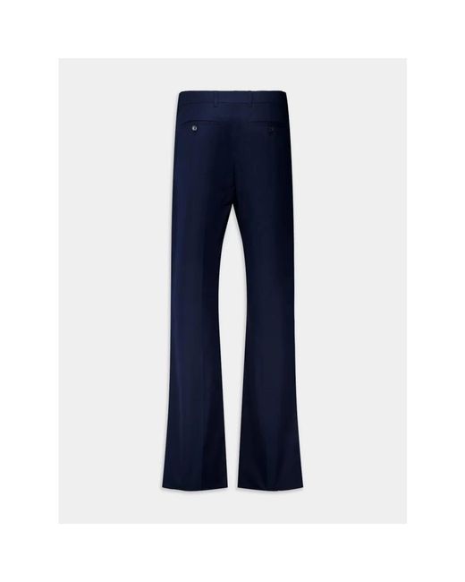 McQueen Blue Wide Trousers for men