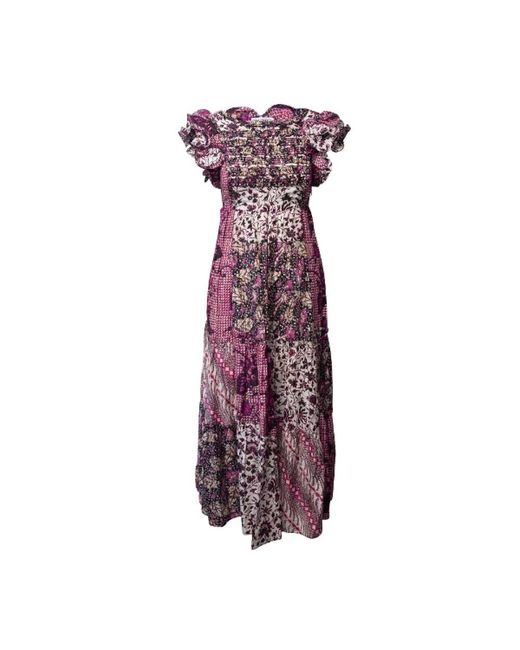 Ulla Johnson Purple Midi Dresses