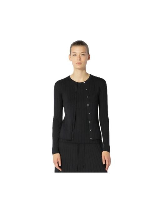 SMINFINITY Black Silky Rib Crew Jacke