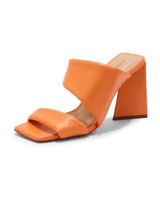 Carrano Brown Heeled Mules